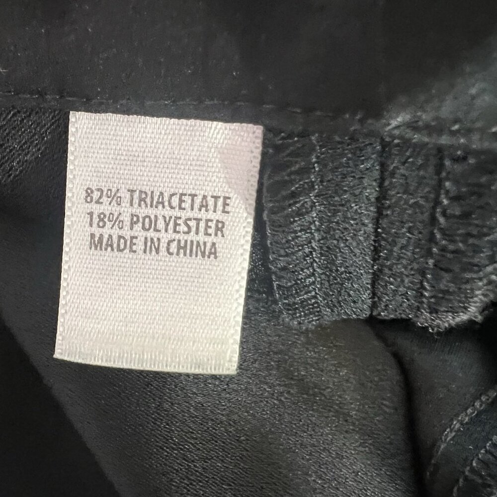 St. John Women’s Wide Leg Dress Pants Size 12 Black High Rise Zipper - Picture 4 of 12